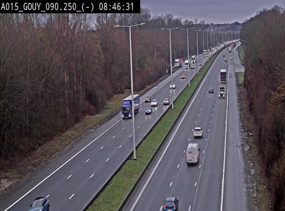 Webcam autoroute Belgique - Gouy-lez-piéton - E42 - BK 90.3