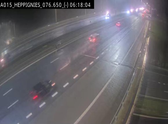 Webcam autoroute Belgique - Heppignies - E42 direction Namur - BK 76.4