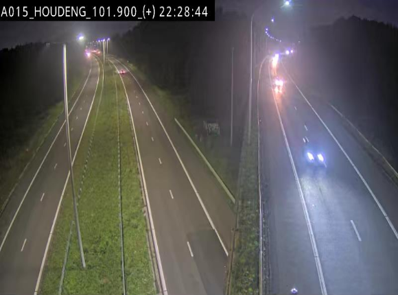 Webcam autoroute Belgique - Houdeng-Goegnies - Jonction E19/E42 direction Tournai/Mons - BK 101.85