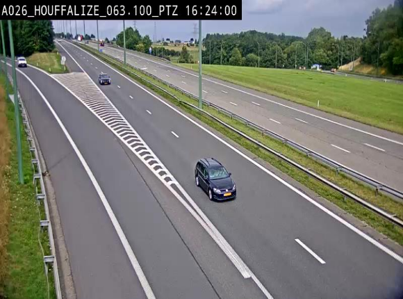 Caméra autoroute Belgique - Houffalize, E25 direction Liège