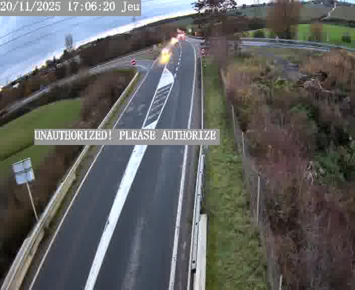 Point de vue trafic déployé sur D181a (France) à Sainte Marie aux Chênes, regardant vers Homecourt, aidant conducteurs et services à anticiper les flux.