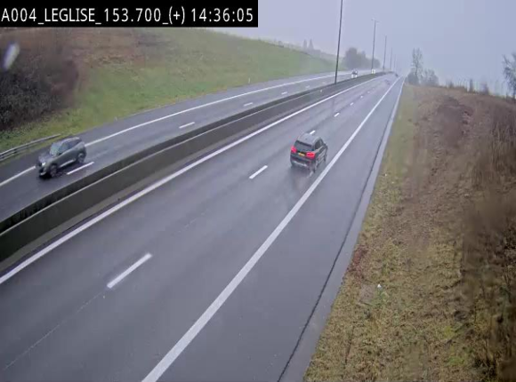 Webcam autoroute E411 à hauteur de Léglise, en direction de Luxembourg