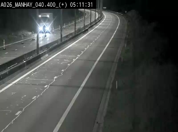 Webcam autoroute A26/E25 à hauteur de Manhay, avant la jonction avec la N651 en direction de Luxembourg - BK 40.4