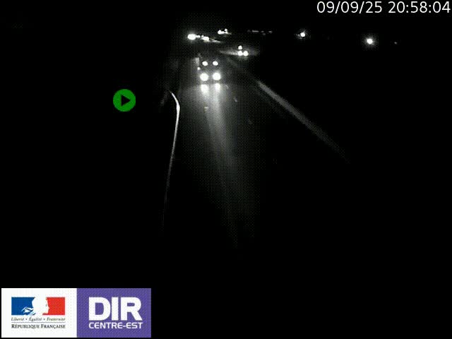 Webcam sur le contournement de Valence, sur la Nationale 7, à la jonction avec la N532, caméra orientée vers Grenoble