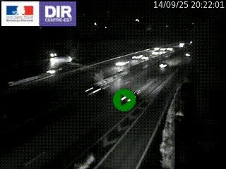 Webcam sur la Nationale 201 à hauteur de la sortie Chambéry-Nord, avant à la jonction entre l'A41 et l'A43, en direction de Lyon