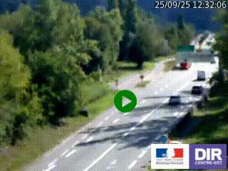 Webcam info trafic à proximité de Vizille sur la N85, au niveau du point de vue du Saut du Moine à Champagnier