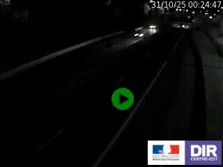 Caméra autoroutière sur l'A47 à hauteur de Givors, a proximité de Lyon. La webcam est orientée vers Lyon