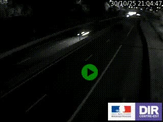 Caméra autoroutière sur l'A47 à hauteur de Givors, a proximité de Lyon. La webcam est orientée vers Lyon