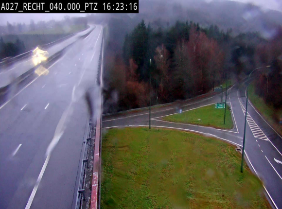 Webcam sur A27/E42 après Malmedy. Vue orientée vers l'Allemagne