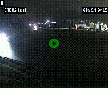 Webcam en périphérie de Chartres sur la N123, à hauteur de Luisant. Vue orientée vers Chartres