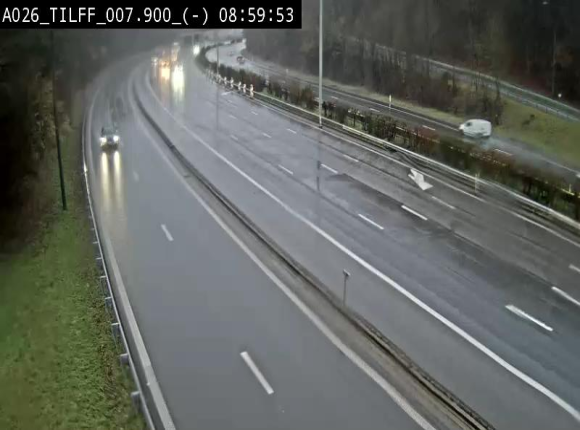 Webcam autoroute A26/E25 à Esneux, en Belgique en direction Luxembourg - BK 7.9