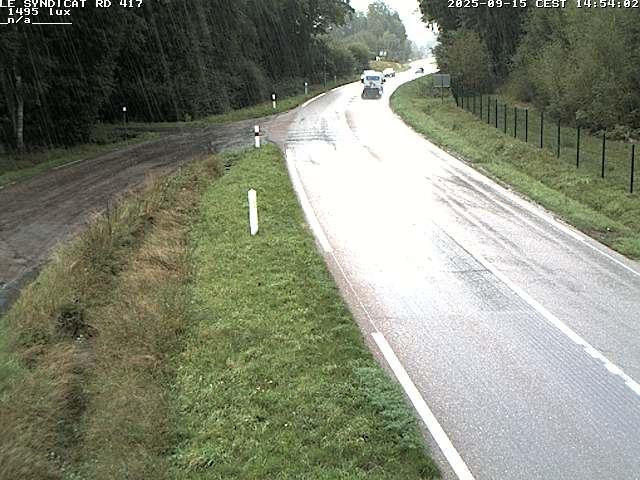 Webcam dans les Vosges dans la commune du Syndicat sur la D417 sur la route de Gerardmer