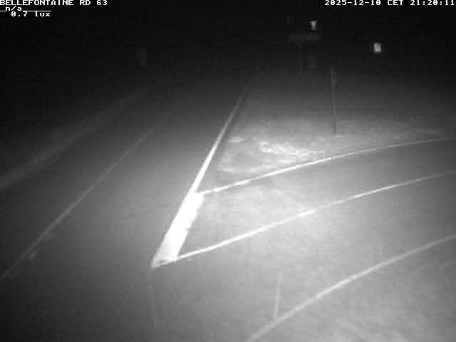 Webcam à Bellefontaine dans les Vosges à 552 mètres d'altitude sur la D63, à la jonction avec la D20A