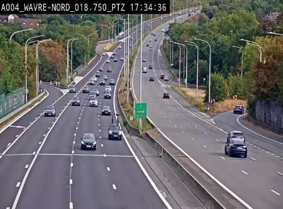 Webcam traffic E411(A4) - BK 18.7 - Bierges (Wavre Nord)