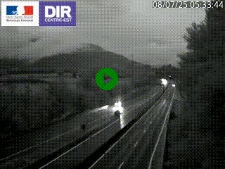 Caméra trafic à Meylan sur la Rocade-Sud de Grenoble en direction d'Aix-en-Provence
