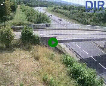 Webcam sur A84 à hauteur de Pont-Farcy, au niveau du pont autoroutier sur la Vire, au sud de Saint-Lô