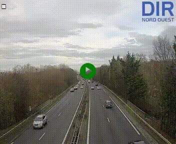 Webcam sur le périphérique de Caen (N814) à l'est de la ville, à Mondeville hauteur de la sortie 2, Presqu'île-Rives de l'Orne, au bout de l'autoroute A13