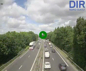 Webcam sur le périphérique de Caen (N814) à l'est de la ville, à Mondeville hauteur de la sortie 2, Presqu'île-Rives de l'Orne, au bout de l'autoroute A13