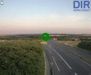 Webcam au début de l'A84 sur le périphérique Ouest de Caen (N814) à hauteur de la sortie 9, Porte de Bretagne