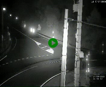 Webcam au carrefour de la croisade, à la jonction entre la N22 et la N320, avant le poste de douane franco-andorrane. Webcam à 1790 mètres d'altitude
