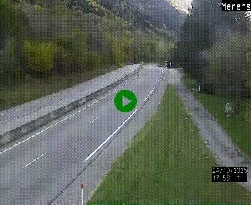Webcam Ax-les-Thermes sur N20, en direction d'Andorre