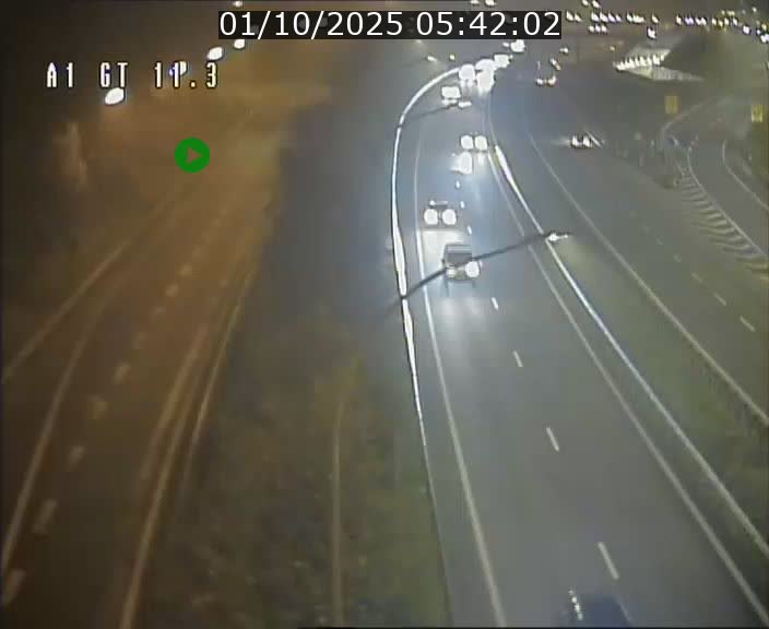 Traffic live webcam Luxembourg Senningerberg - A1 direction Allemagne - BK 11.3