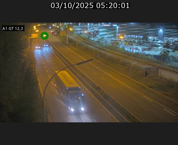 Traffic live webcam Luxembourg Senningerberg - A1 direction Allemagne - BK 12.3