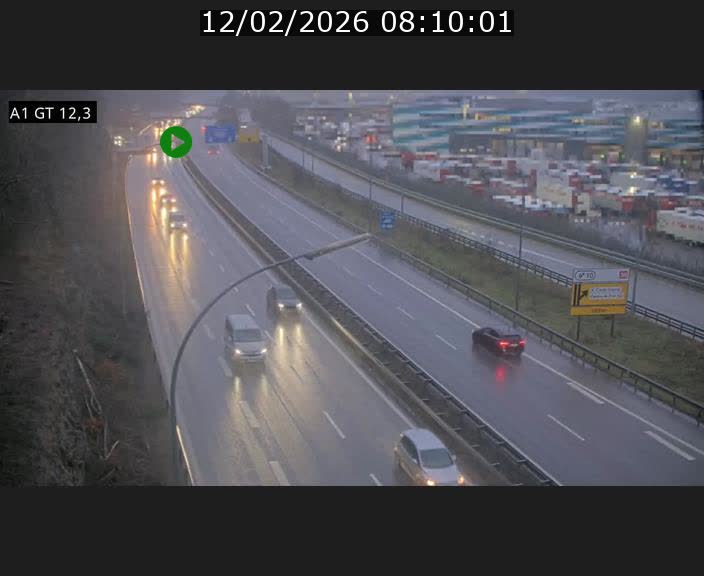 Traffic live webcam Luxembourg Senningerberg - A1 direction Allemagne - BK 12.3
