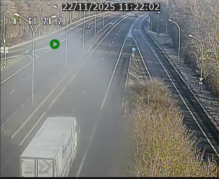 Traffic live webcam Luxembourg Grevenmacher - A1 direction Allemagne - BK 26.2