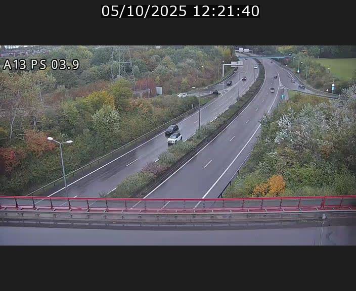 Traffic live webcam Luxembourg Differdange - A13 direction Esch-sur-Alzette - BK 3.9
