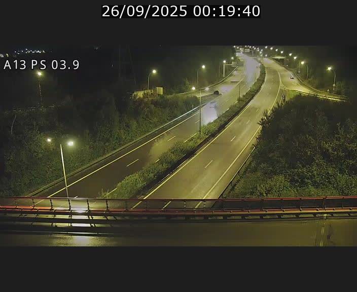 Traffic live webcam Luxembourg Ehlerange - A13 direction Esch-sur-Alzette - BK 6.8