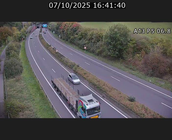 Traffic live webcam Luxembourg Ehlerange - A13 direction Esch-sur-Alzette - BK 6.8