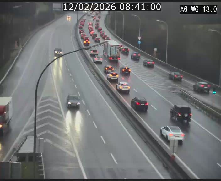 Traffic live webcam Luxembourg Mamer - A6 - BK 13 - direction Luxembourg/France/Allemagne