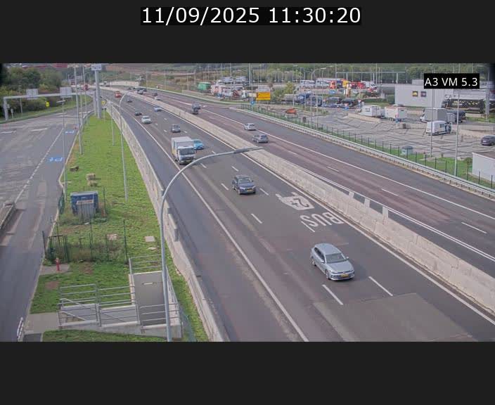 Traffic live webcam Luxembourg Aire de Berchem - A3 - BK 5 - direction France