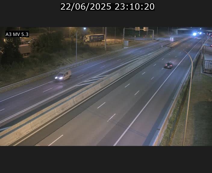 Webcam à l'Aire de Berchem au Luxembourg sur l'A3. Vue orientée vers la France