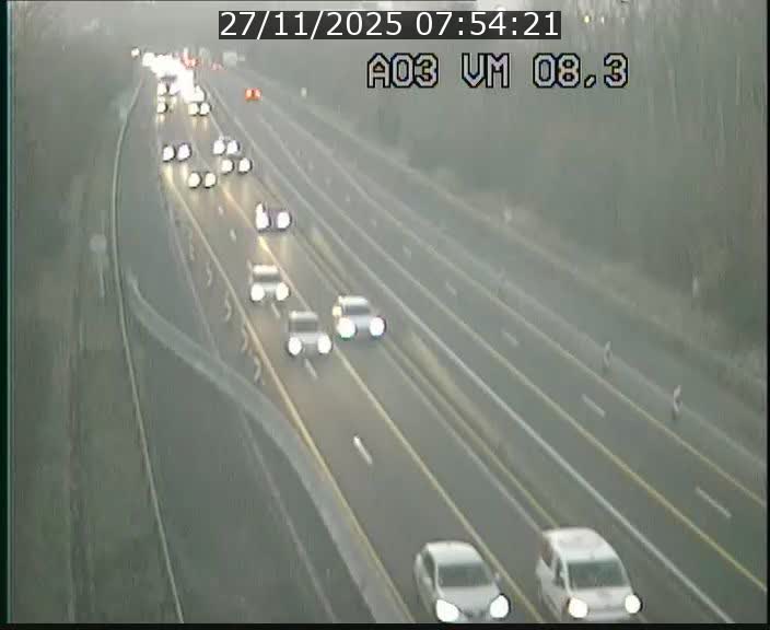 Traffic live webcam Luxembourg Bettembourg - A3 - BK 8.3 - direction France