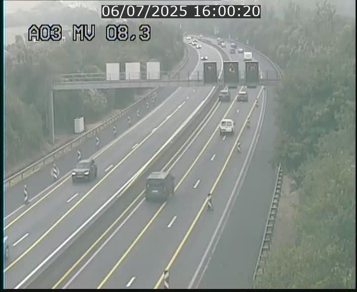 Webcam Autoroute après la Croix de Bettembourg en direction de Luxembourg sur l'A3