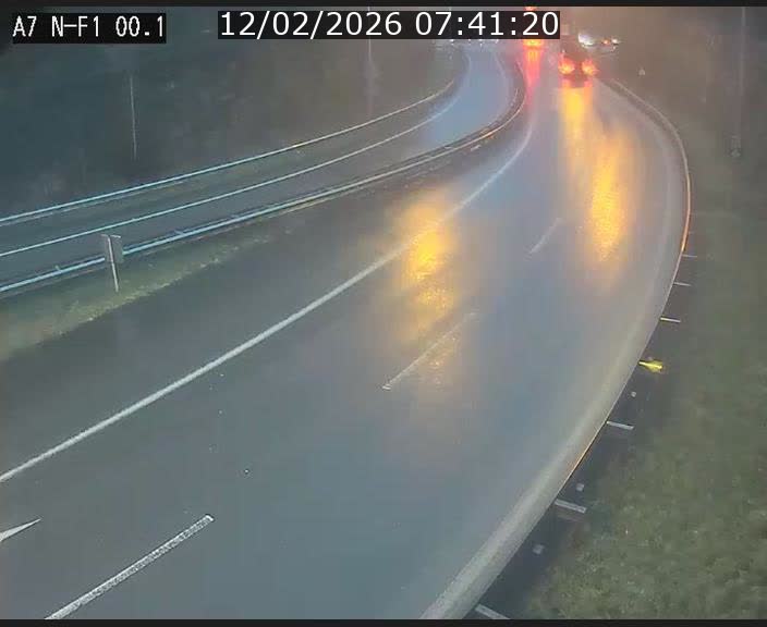 Webcam autoroute Luxembourg A7 située dans la sortie 1 Waldhof, vers la N11, avant le Tunnel Stafelter