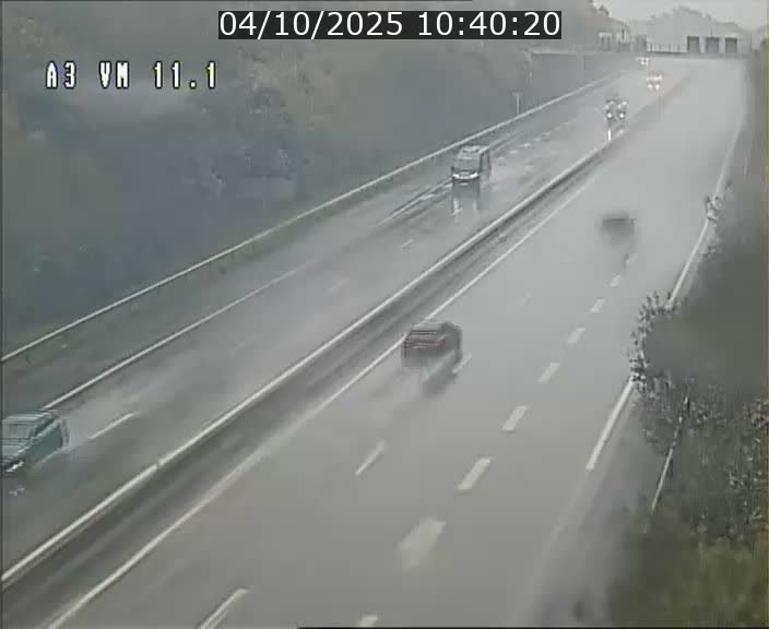 Webcam à la frontière franco-luxembourgeoise, avant la Croix de Bettembourg - BK 11.1 - direction Luxembourg-ville