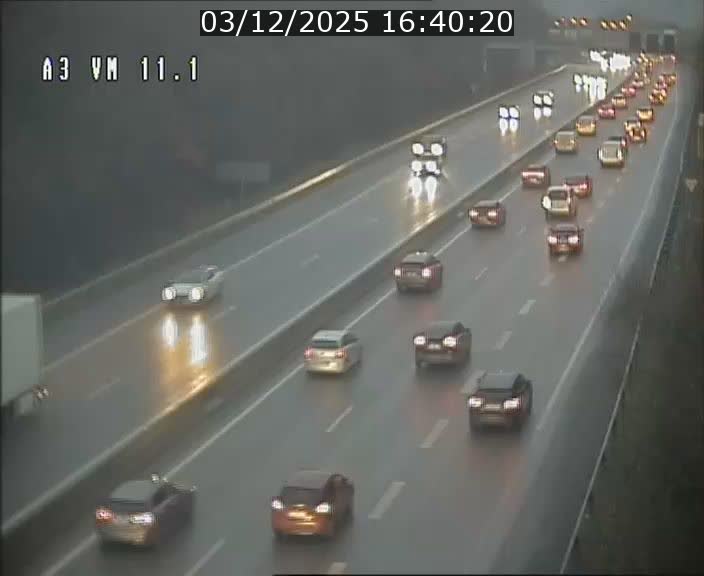 Webcam à la frontière franco-luxembourgeoise, avant la Croix de Bettembourg - BK 11.1 - direction Luxembourg-ville