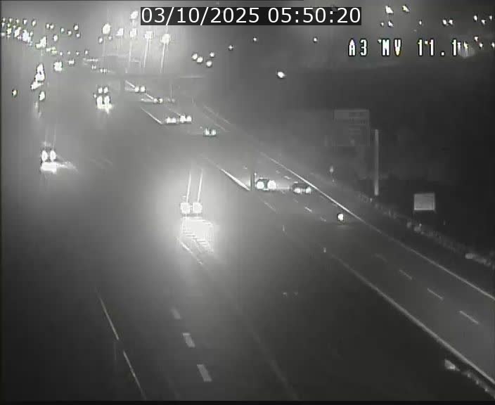 Traffic live webcam Luxembourg Croix de Bettembourg A3 - BK 11.1 - direction Luxembourg-ville