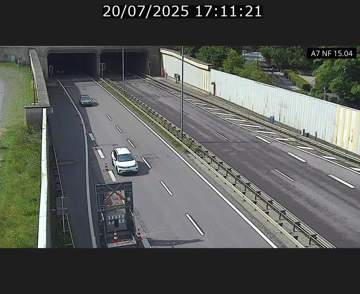 Caméra trafic Luxembourg - A7, Tunnel Mersch, entrée sud, direction Ettelbruck