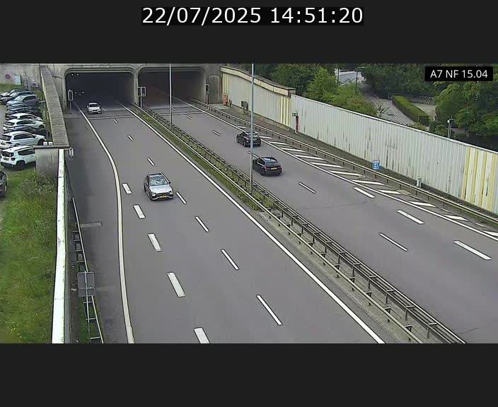Caméra trafic Luxembourg - A7, Tunnel Mersch, entrée sud, direction Ettelbruck