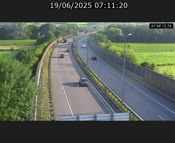 Caméra trafic Luxembourg - A7, Tunnel Mersch, entrée nord, direction Lorentzweiler