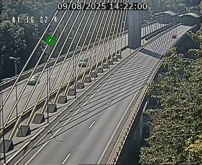 Traffic live webcam Luxembourg Sandweiler - A1 direction Luxembourg-ville - BK 2.4