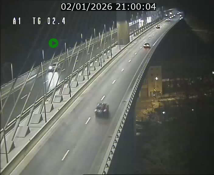 Traffic live webcam Luxembourg Sandweiler - A1 direction Luxembourg-ville - BK 2.4