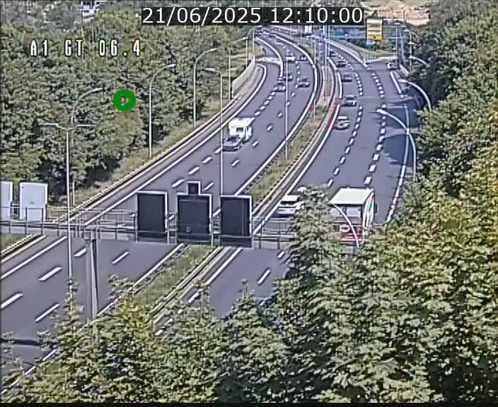 Traffic live webcam Luxembourg Hamm - A1 direction Sandweiler - BK 6.4