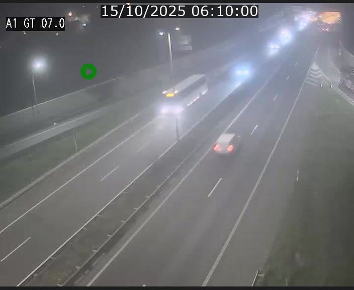 Traffic live webcam Luxembourg Cents - A1 direction Kirchberg - BK 7