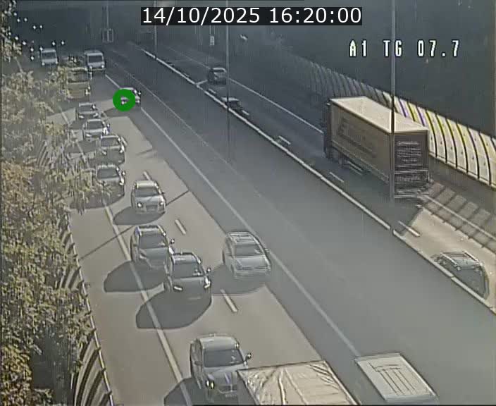 Traffic live webcam Luxembourg Kirchberg - A1 direction Luxembourg-ville - BK 7.7
