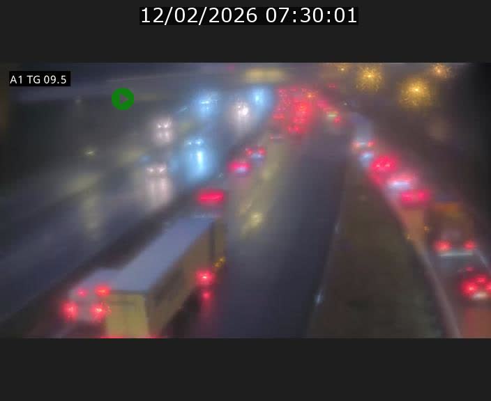 Traffic live webcam Luxembourg Jonction Grünewald - A1 direction Luxembourg-ville - BK 9.5